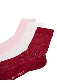 Nine West Skarpety CEO_BR_NW_25076_W_AW25 (3 PACK) Kolorowy. Materiał: materiał, bawełna. Wzór: kolorowy