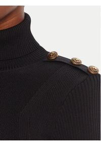 Gaudi Golf 521FD53037 Czarny Regular Fit. Typ kołnierza: golf. Kolor: czarny. Materiał: wiskoza #5