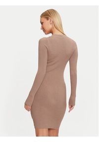Marciano Guess Sukienka dzianinowa 4BGK01 5613Z Beżowy Slim Fit. Kolor: beżowy. Materiał: wiskoza #3