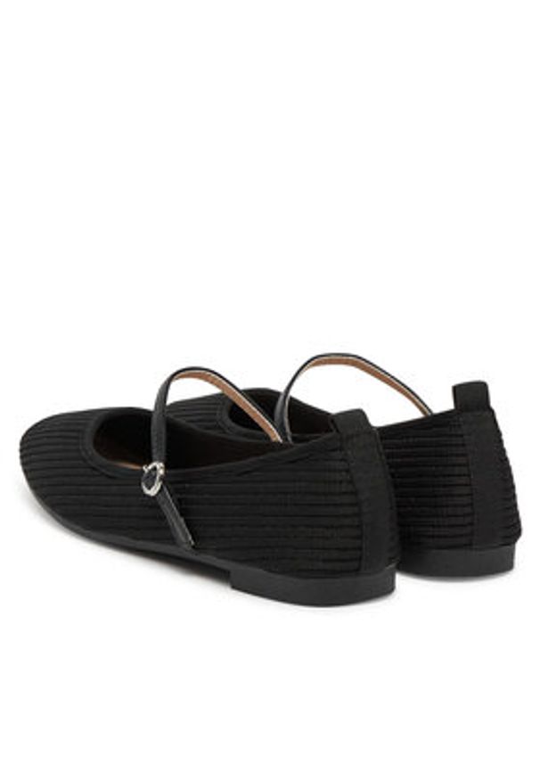 Jenny - JENNY Baleriny WFA3548-3 Czarny. Kolor: czarny. Materiał: materiał