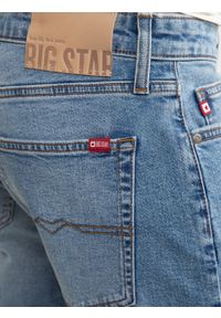 Big-Star - Szorty męskie jeansowe z przetarciami niebieskie Aden 216. Okazja: na co dzień. Kolor: niebieski. Materiał: jeans. Sezon: lato. Styl: casual, klasyczny