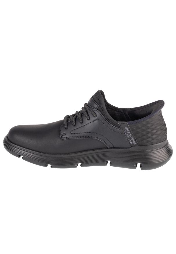 skechers - Buty do chodzenia męskie, Slip-Ins: Garza - Gervin. Zapięcie: sznurówki. Kolor: czarny. Materiał: materiał. Szerokość cholewki: normalna. Sport: turystyka piesza