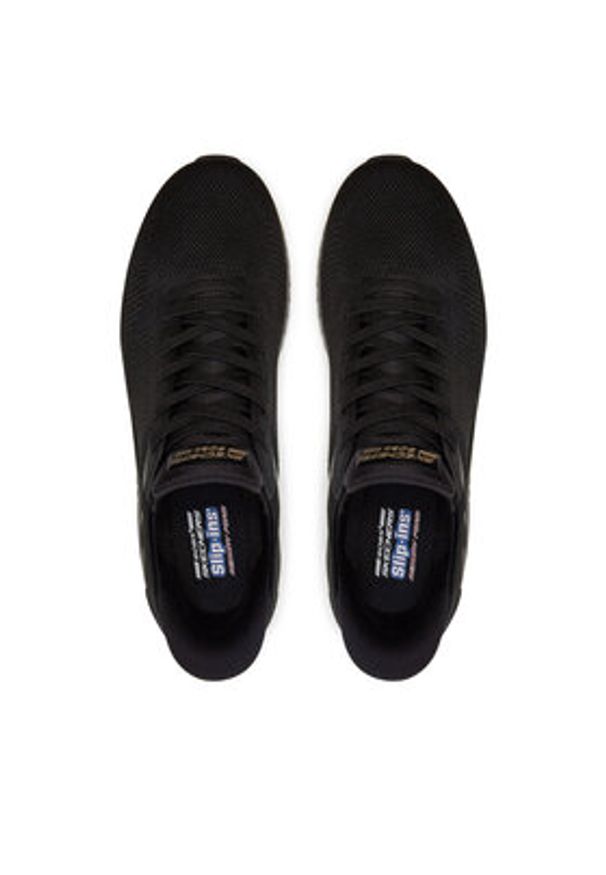 skechers - Skechers Sneakersy 117497 BBK Czarny. Kolor: czarny. Materiał: materiał