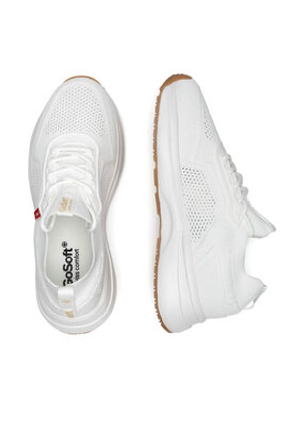 Go Soft Sneakersy SK7887-3 Biały. Kolor: biały. Materiał: syntetyk