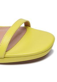 DeeZee Sandały LS5133-10 Żółty. Kolor: żółty. Materiał: skóra