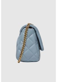Valentino by Mario Valentino - VALENTINO Błękitna torebka Ocarina. Kolor: niebieski. Materiał: pikowane. Styl: elegancki. Rodzaj torebki: na ramię #5