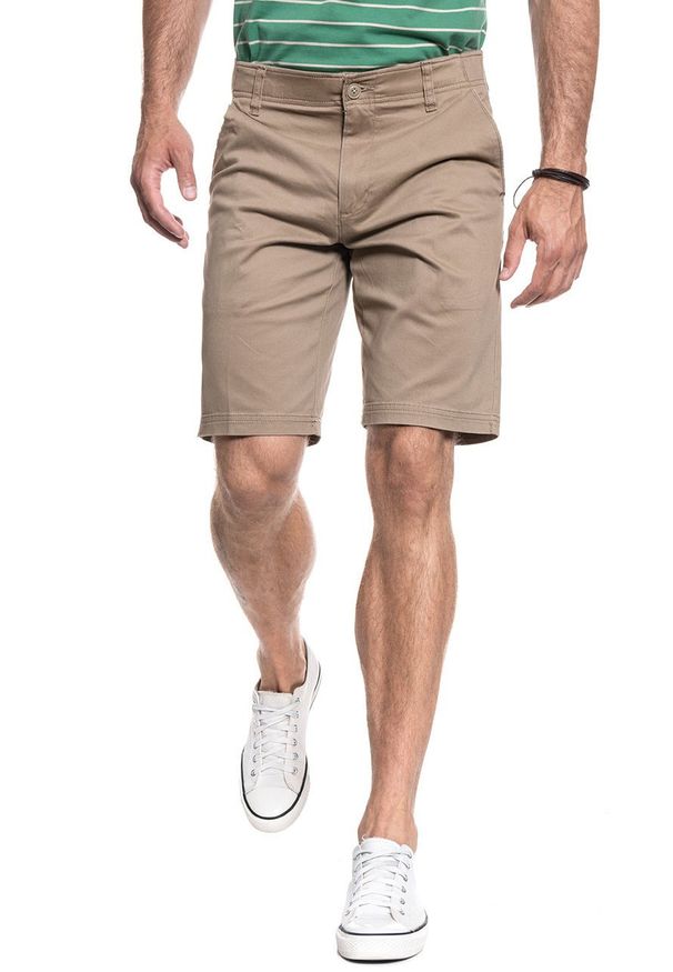 Lee - LEE COMFORT SHORT XM KHAKI L71ZPB08 112119599. Kolor: brązowy