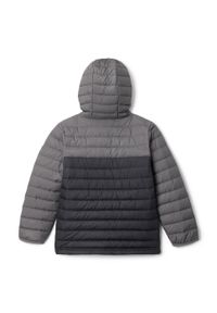 columbia - Kurtka zimowa chłopięca Columbia Powder Lite Boys Hooded. Kolor: szary. Sezon: zima. Sport: turystyka piesza