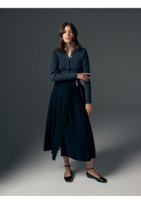 Reserved - Spódnica z wiskozy - czarny. Kolor: czarny. Materiał: wiskoza #1