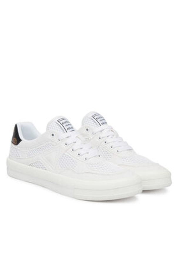 Guess Sneakersy FLJCNH DEN12 Biały. Kolor: biały. Materiał: materiał
