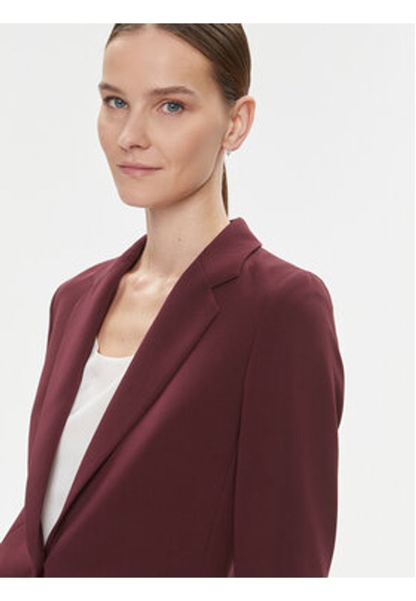 BOSS - Boss Marynarka Jocaluah 50490053 Czerwony Regular Fit. Kolor: czerwony. Materiał: wiskoza, syntetyk