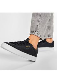 Adidas - adidas Buty Sleek W CG6193 Czarny. Kolor: czarny. Materiał: skóra #7