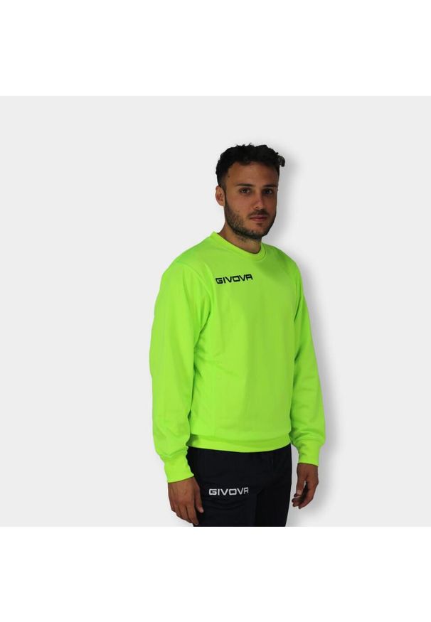 Givova Polarfleece Sport Hoodie 2XL - Ciepła i Oddychająca. Kolor: żółty. Materiał: poliester. Sport: fitness, piłka nożna