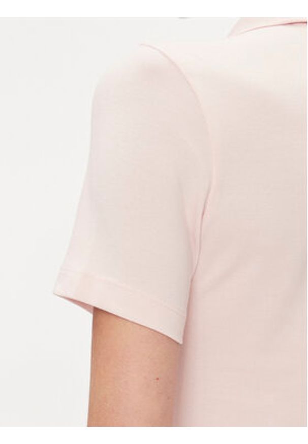 TOMMY HILFIGER - Tommy Hilfiger Sukienka codzienna 1985 WW0WW37853 Różowy Slim Fit. Okazja: na co dzień. Kolor: różowy. Materiał: bawełna. Typ sukienki: proste. Styl: casual