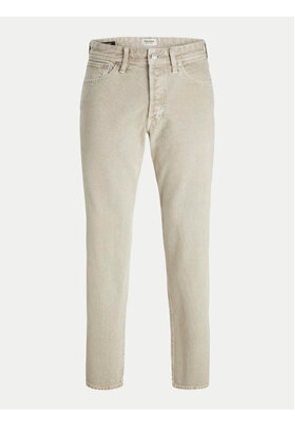 Jack & Jones - Jack&Jones Jeansy Eddie 12258833 Beżowy Loose Fit. Kolor: beżowy