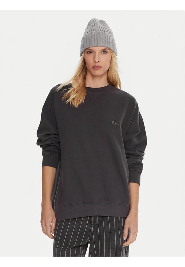 Quiksilver Bluza Essential Crew EQWFT03190 Szary Standard Fit. Kolor: szary. Materiał: bawełna
