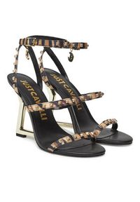 Just Cavalli Sandały 78RA3S62 ZSA32 Czarny. Kolor: czarny. Materiał: materiał