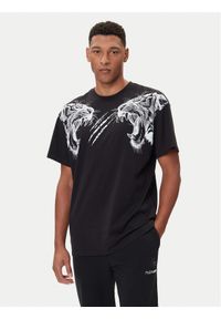Plein Sport T-Shirt FAEC MTK8360 STE001N Czarny Loose Fit. Kolor: czarny. Materiał: bawełna. Styl: sportowy