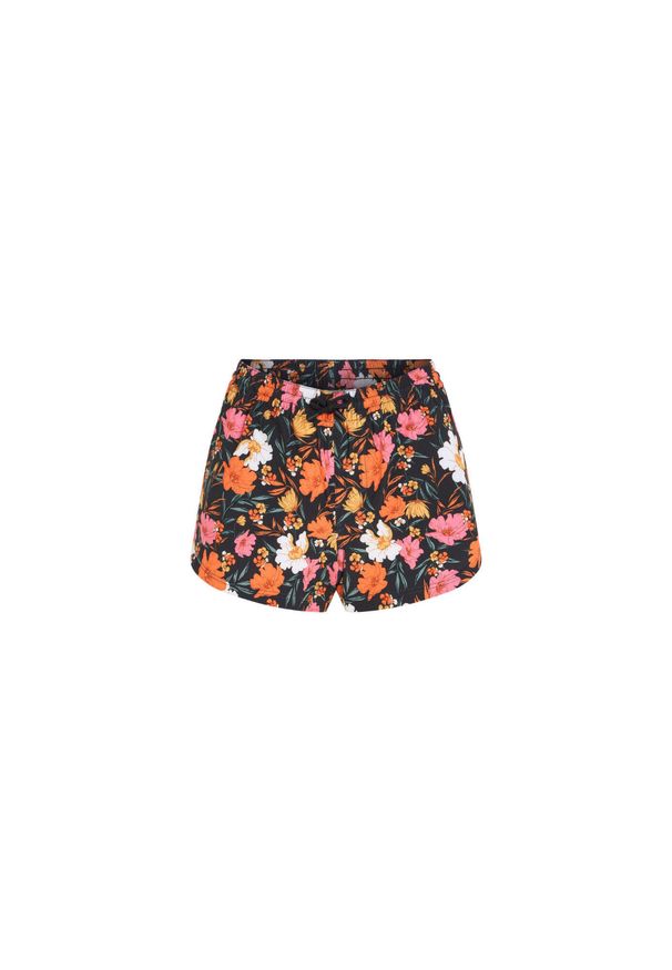 Szorty Damskie O'Neill Anglet 11". Kolor: czarny, pomarańczowy, żółty, wielokolorowy. Materiał: materiał