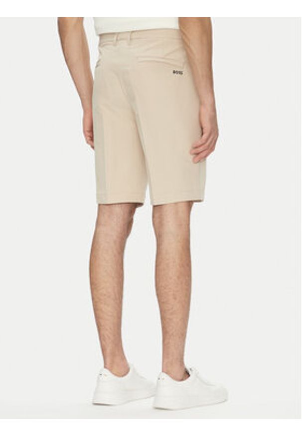BOSS Szorty materiałowe S_Commuter_10.5 inch 50540337 Beżowy Slim Fit. Kolor: beżowy. Materiał: syntetyk