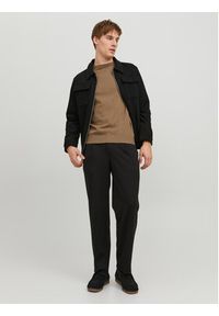 Jack & Jones Sweter 12208364 Brązowy Regular Fit. Kolor: brązowy. Materiał: bawełna #4