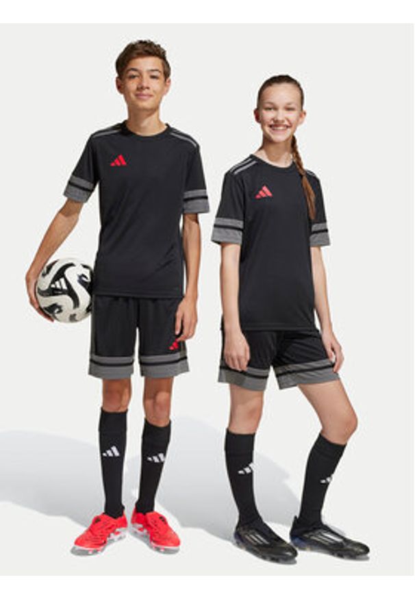 Adidas - adidas Szorty sportowe Squadra 25 JN4448 Czarny Regular Fit. Kolor: czarny. Materiał: syntetyk. Styl: sportowy