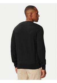 BOSS Sweter H-Leno 50565469 Czarny Regular Fit. Kolor: czarny. Materiał: wełna #4