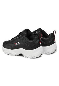 Fila Sneakersy Strada Low Kids 1010781.25Y Czarny. Kolor: czarny. Materiał: skóra