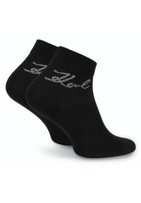Karl Lagerfeld - KARL LAGERFELD Skarpety długie A4W47032 Czarny. Kolor: czarny. Materiał: bawełna #3