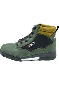 Buty Fila Grunge II, Mężczyźni. Kolor: zielony. Materiał: skóra, materiał