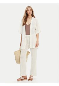 Roxy Spodnie materiałowe ERJX603437 Écru Regular Fit. Materiał: bawełna