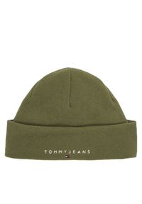 Czapka Tommy Jeans. Kolor: zielony