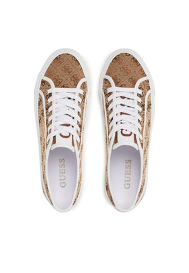 Guess Tenisówki FLGJEA FAL12 Beżowy. Kolor: beżowy. Materiał: materiał