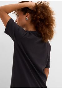 bonprix - Sukienka T-shirtowa (2 szt.). Kolor: czarny. Materiał: bawełna. Typ sukienki: oversize #2