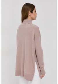 AllSaints Sweter kaszmirowy damski kolor różowy lekki z golfem. Typ kołnierza: golf. Kolor: różowy. Materiał: kaszmir. Długość rękawa: długi rękaw. Długość: długie #5