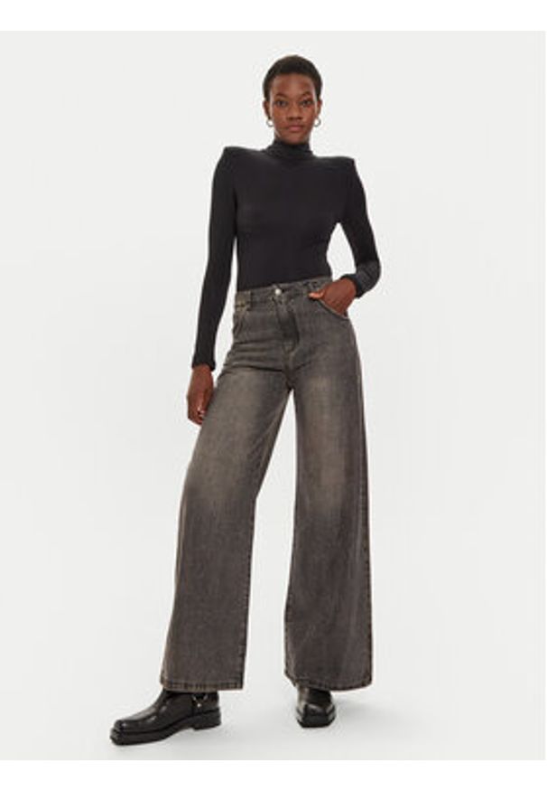ViCOLO Jeansy DS0084 Szary Loose Fit. Kolor: szary