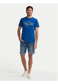 Petrol Industries T-Shirt M-1050-TSR600 Niebieski Regular Fit. Kolor: niebieski. Materiał: bawełna #5