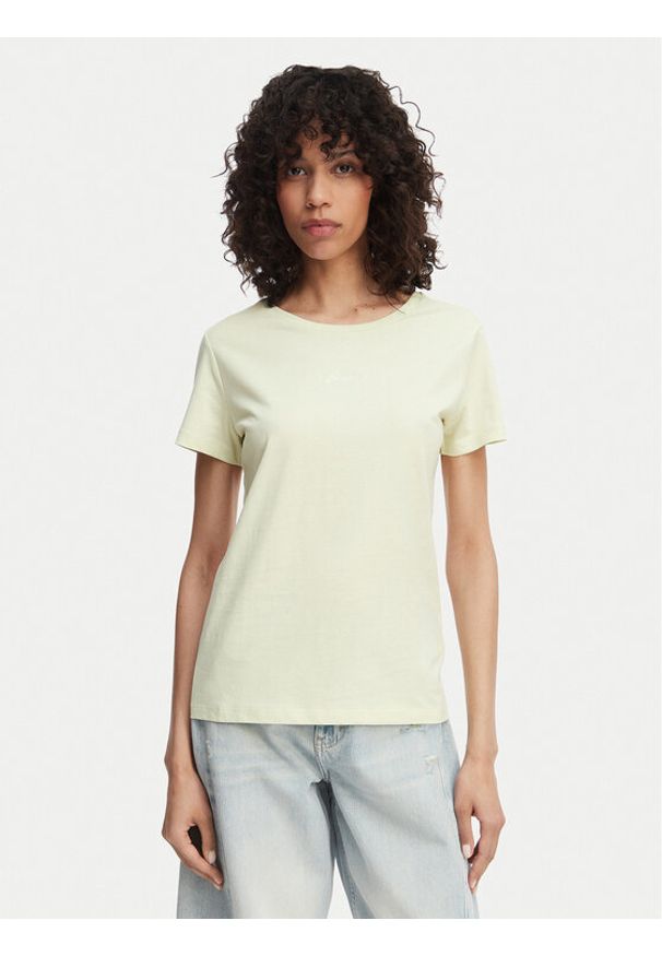 BOSS T-Shirt Elove 50554696 Zielony Slim Fit. Kolor: zielony. Materiał: bawełna