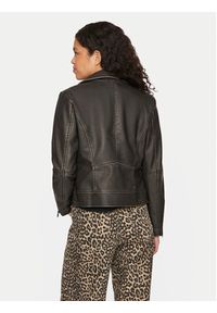 Vila Kurtka z imitacji skóry Cara 14098830 Czarny Regular Fit. Kolor: czarny. Materiał: skóra #3