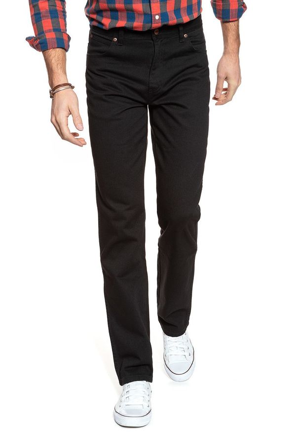 Wrangler - WRANGLER SPODNIE MĘSKIE REGULAR FIT BLACK W10I13M80 112125983