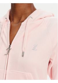 Juicy Couture Bluza Madison JCWA122001 Różowy Slim Fit. Kolor: różowy. Materiał: syntetyk #3