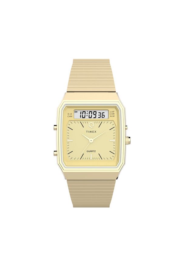 Timex Zegarek Q Timex® 1982 Chronograph TW2Y06000 Złoty. Kolor: złoty