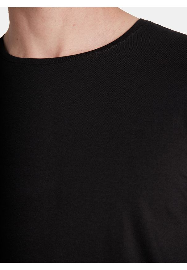 Pako Lorente - PAKO LORENTE – Longsleeve męski w kolorze czarnym. Kolor: czarny, biały, niebieski. Materiał: elastan, bawełna. Długość rękawa: długi rękaw. Długość: długie