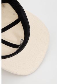 Vans czapka bawełniana kolor beżowy gładka. Kolor: beżowy. Materiał: bawełna. Wzór: gładki #3