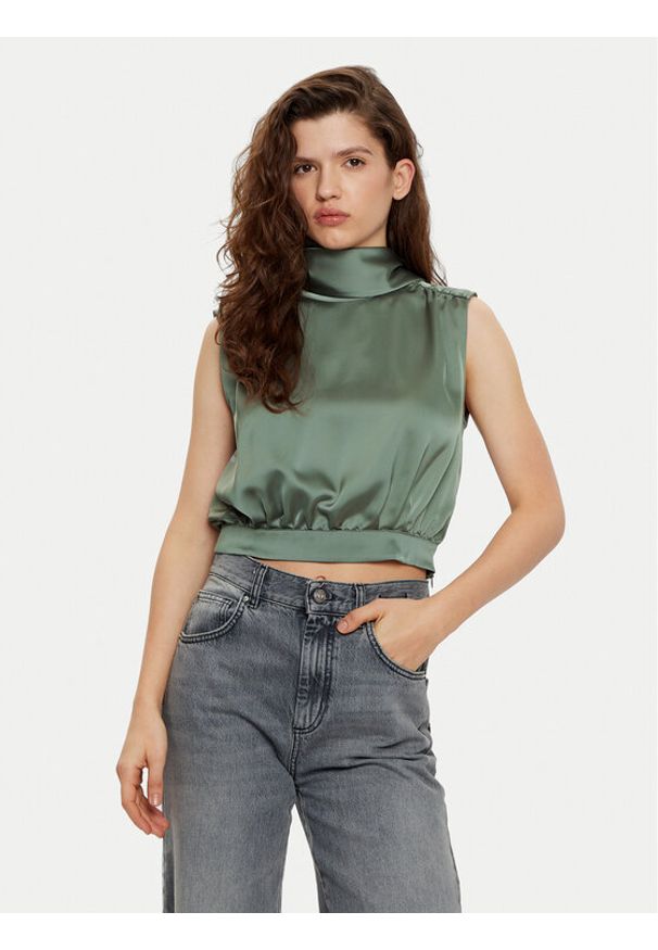 Hugo - HUGO Bluzka Canile-1 50530475 Zielony Regular Fit. Kolor: zielony. Materiał: syntetyk