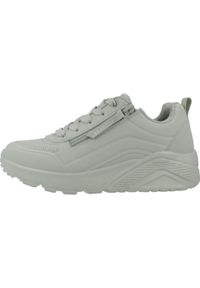 skechers - Kapcie SKECHERS UNO LITE - EASY ZIP Zielony. Kolor: zielony. Model: Skechers Sport. Sport: turystyka piesza