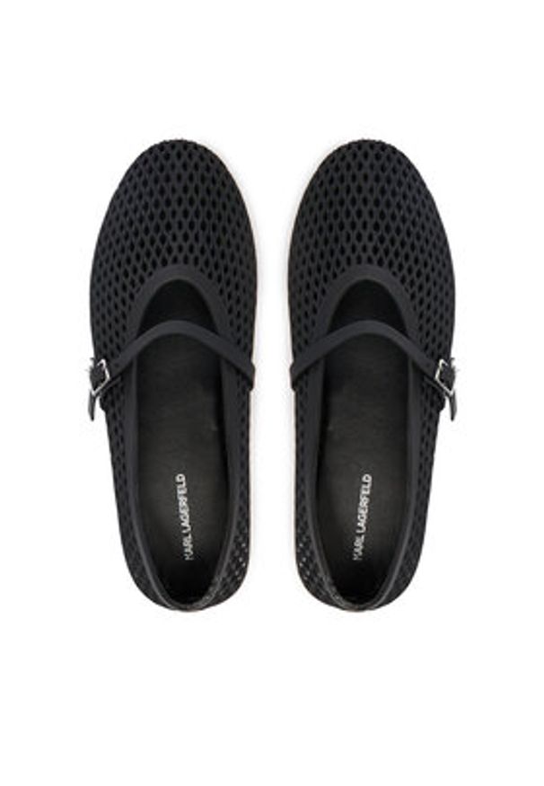 Karl Lagerfeld - KARL LAGERFELD Baleriny Jelly Ballet KL80035 Czarny. Kolor: czarny. Materiał: syntetyk