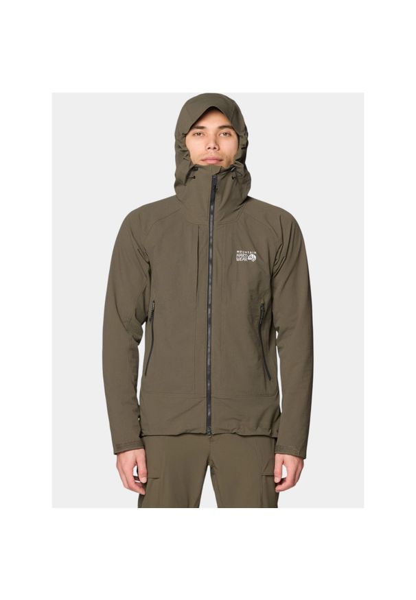 MOUNTAIN HARDWEAR - Kurtka Softshell Męska Mountain Hardwear Chockstone Alpine. Kolor: zielony. Materiał: softshell. Sport: turystyka piesza