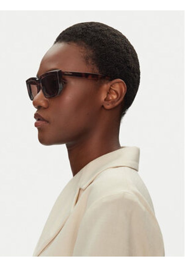 Max Mara Okulary przeciwsłoneczne MM0126 52E Brązowy. Kolor: brązowy