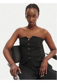 Morgan Top 251-CLODI.F Czarny Regular Fit. Kolor: czarny. Materiał: syntetyk, bawełna #4